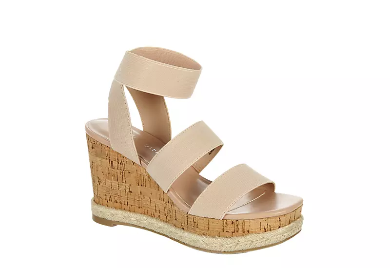 Madden Girl Womens Marandaa Wedge Sandal - Nude