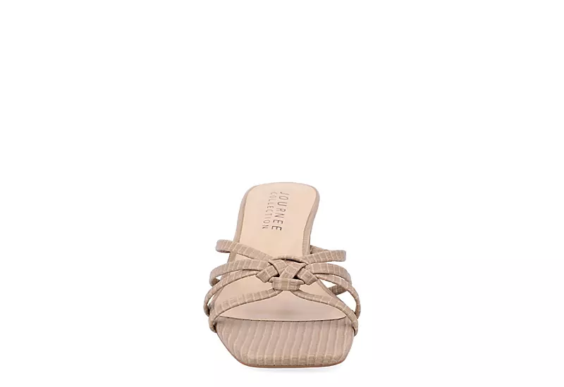 Journee Collection Womens Blayke Wedge Slip On Sandal - Taupe - Image 3