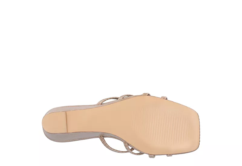 Journee Collection Womens Blayke Wedge Slip On Sandal - Taupe - Image 7