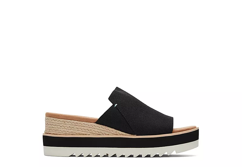 Toms Womens Diana Mule Sandal - Black - Image 2