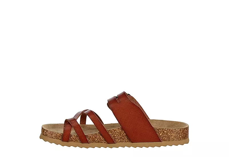 Bjorndal Womens Sami Footbed Sandal - Cognac - Image 4