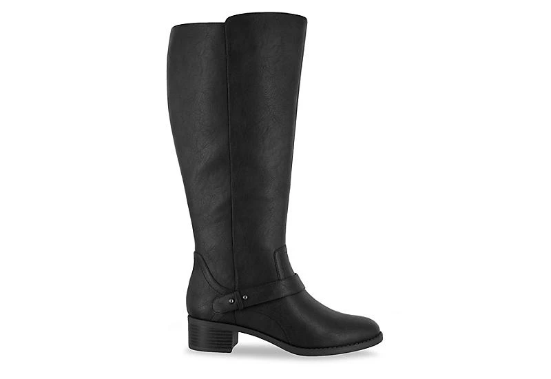 Easy Street Womens Jewel Wide Calf Tall Boot - Black - Image 2