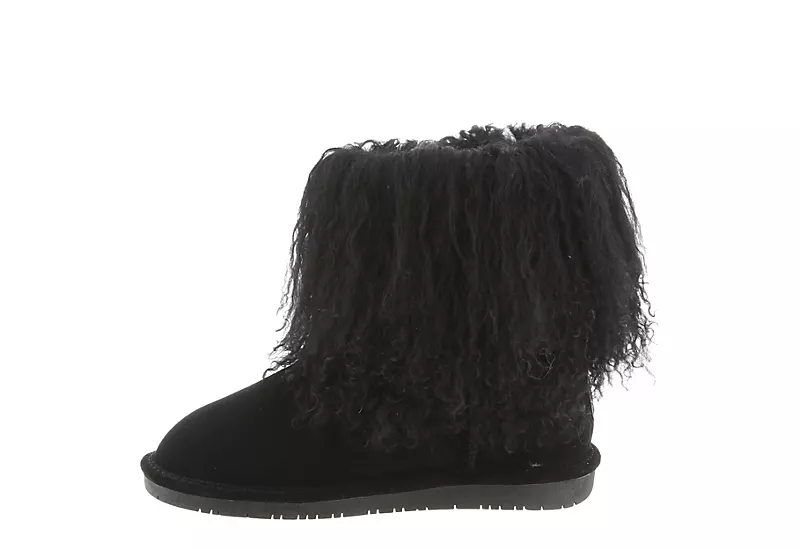 Bearpaw Womens Boo Fur Boot - Black - Image 4