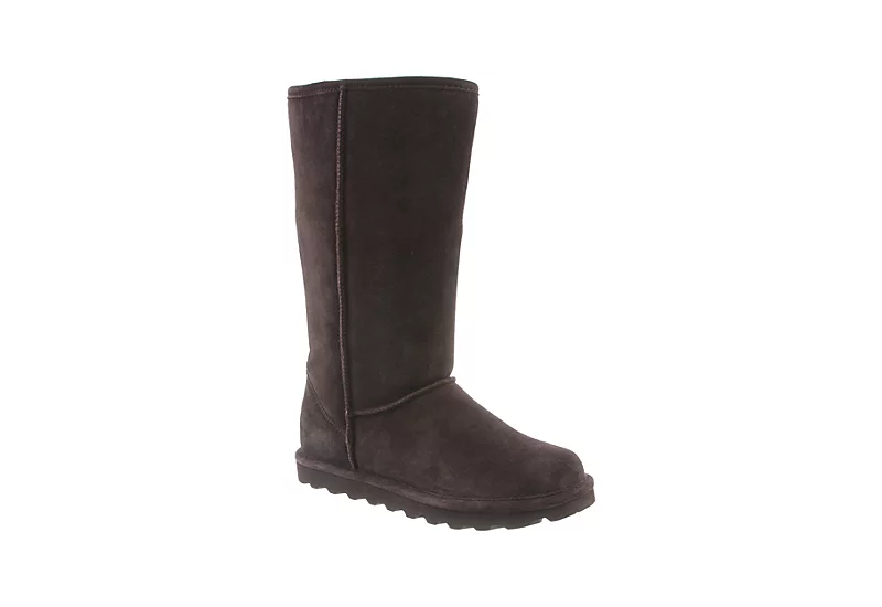 Bearpaw Womens Elle Tall Fur Boot - Chocolate