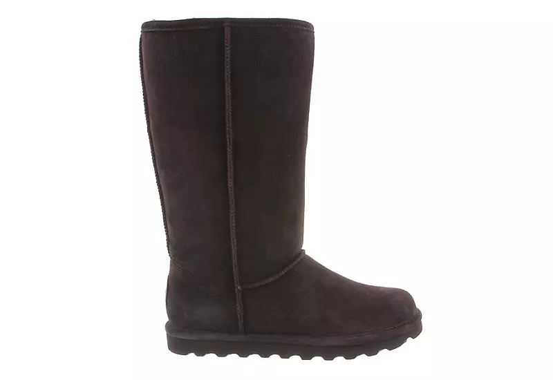 Bearpaw Womens Elle Tall Fur Boot - Chocolate - Image 2