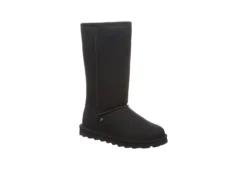 Bearpaw Womens Elle Tall Vegan Fur Boot - Black