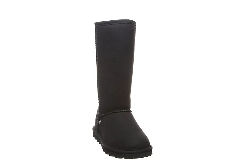 Bearpaw Womens Elle Tall Vegan Fur Boot - Black - Image 3