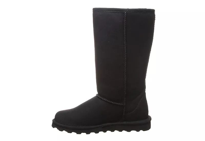 Bearpaw Womens Elle Tall Vegan Fur Boot - Black - Image 4