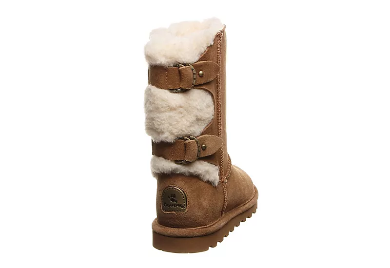 Bearpaw Womens Eloise Fur Boot - Tan - Image 5