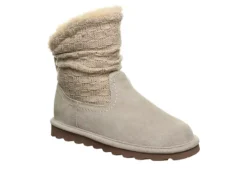 Bearpaw Womens Virginia Fur Boot - White