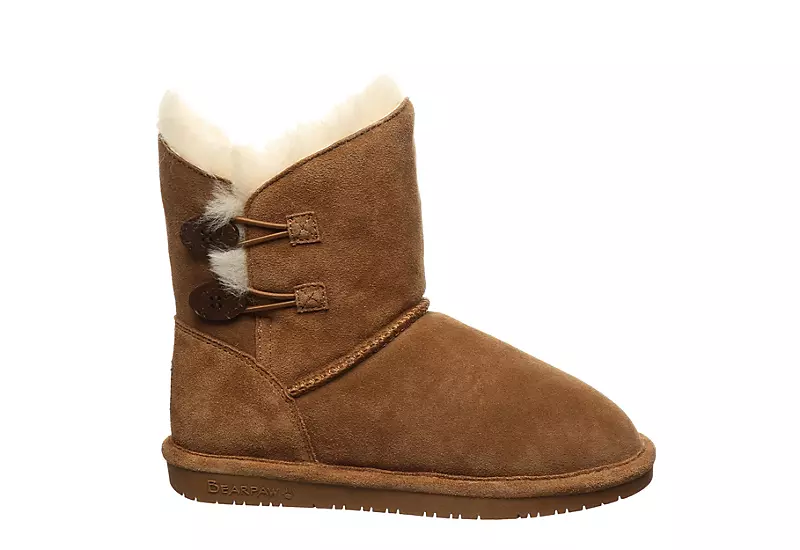 Bearpaw Womens Rosaline Fur Boot - Tan - Image 2