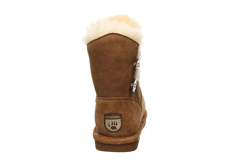 Bearpaw Womens Rosaline Fur Boot - Tan - Image 4
