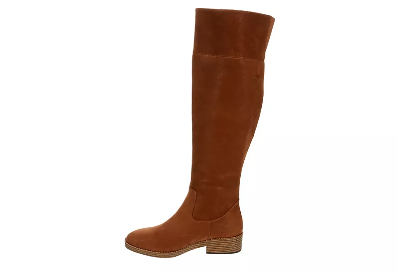 Eva & Zoe Womens Bria Wide Calf Tall Boot - Cognac - Image 4