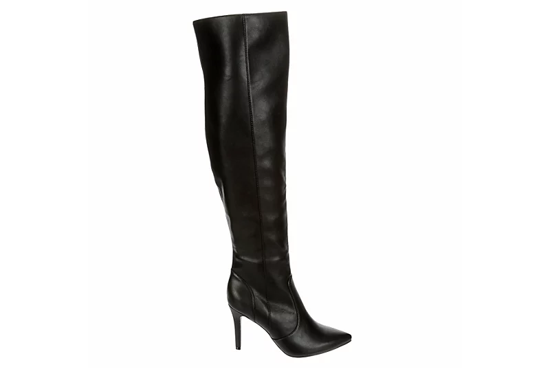Xappeal Womens Miranda Wide Calf Over The Knee Boot - Black - Image 2