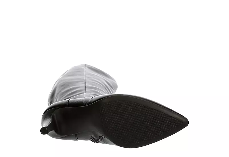 Xappeal Womens Miranda Wide Calf Over The Knee Boot - Black - Image 7