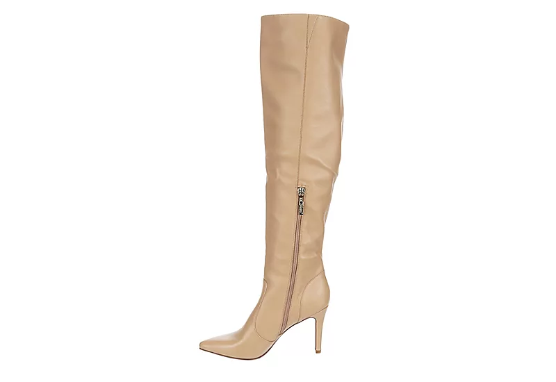 Xappeal Womens Miranda Wide Calf Over The Knee Boot - Latte - Image 4
