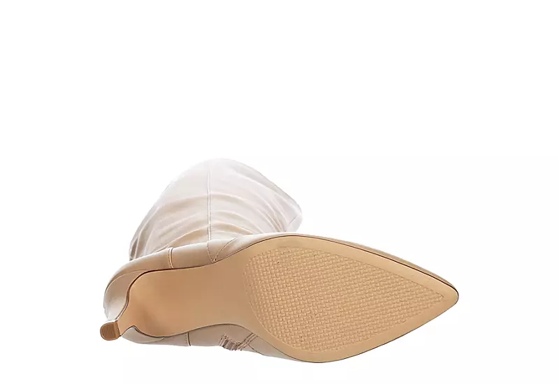 Xappeal Womens Miranda Wide Calf Over The Knee Boot - Latte - Image 7