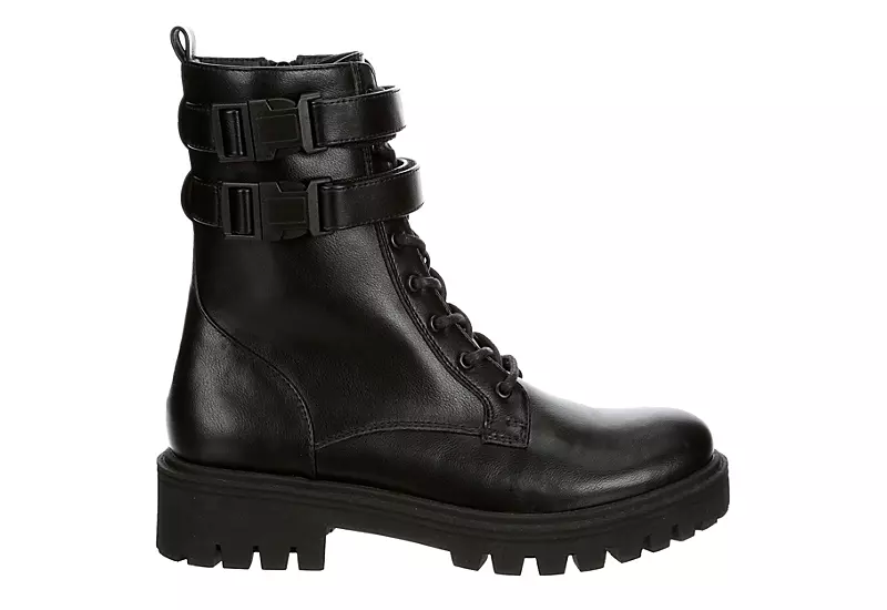 Limelight Womens Burnette Lace Up Boot - Black - Image 2