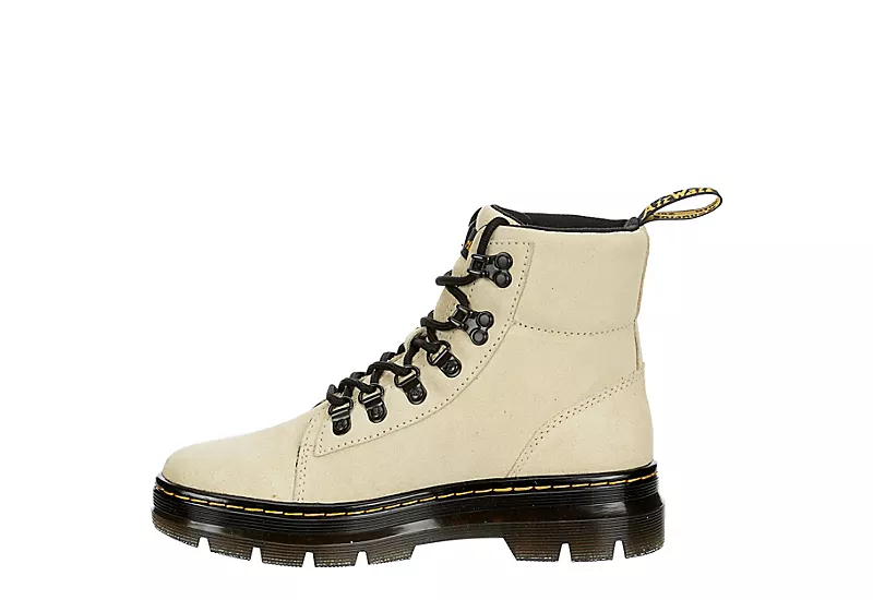 Dr. Martens Dr.martens Womens Combs Suede Combat Boot - Off White - Image 4