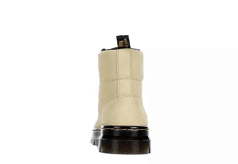 Dr. Martens Dr.martens Womens Combs Suede Combat Boot - Off White - Image 5