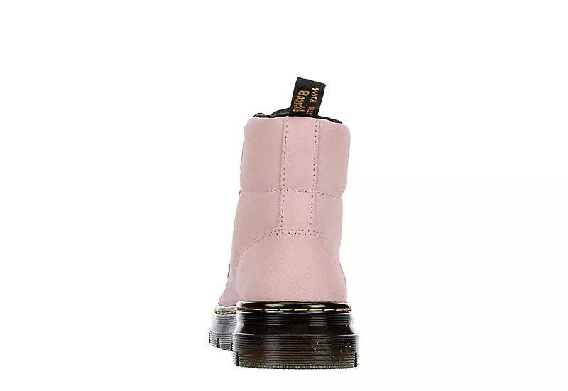 Dr. Martens Dr.martens Womens Combs Suede Combat Boot - Pale Pink - Image 5