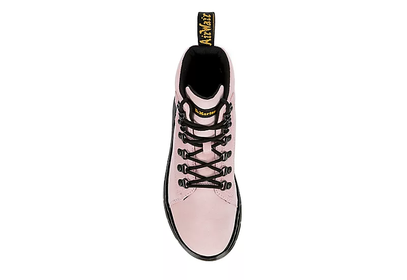 Dr. Martens Dr.martens Womens Combs Suede Combat Boot - Pale Pink - Image 6