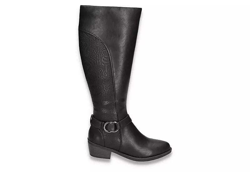Easy Street Womens Luella Casual Tall Boot - Black - Image 2