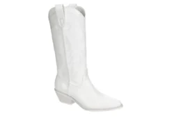 Madden Girl Womens Redford Western Boot - White