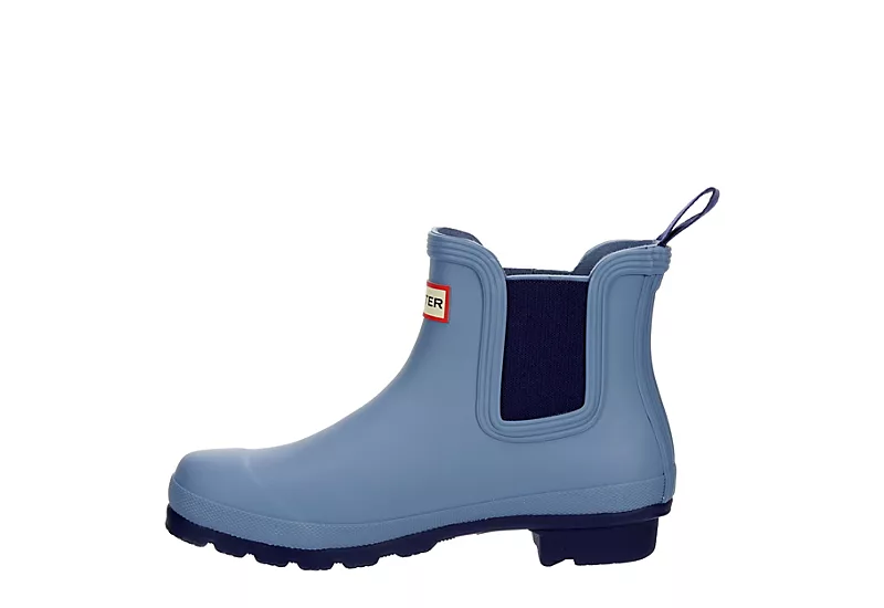 Hunter Boots Llc Womens Original Chelsea Rain Boot - Blue - Image 4