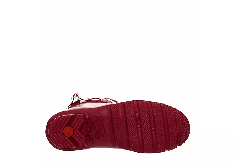 Hunter Boots Llc Womens Original Short Nebula Rain Boot - Burgundy - Image 7