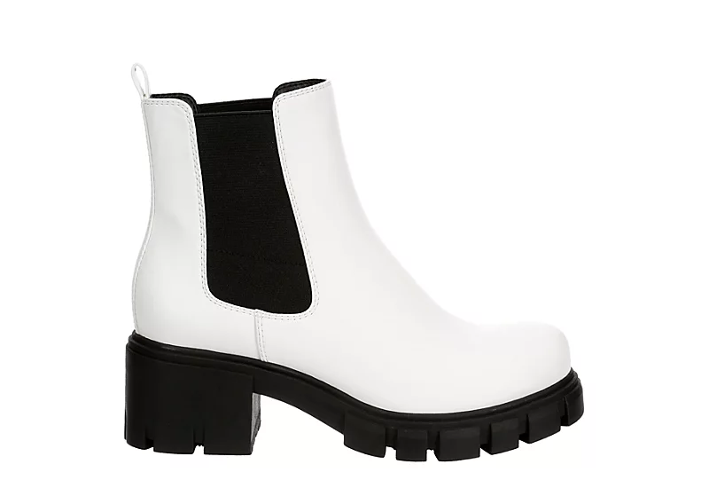 Madden Girl Womens Tessa Chelsea Boot - White - Image 2