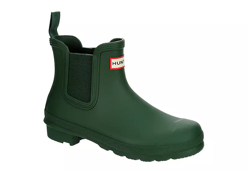 Hunter Boots Llc Womens Original Chelsea Rain Boot - Dark Green