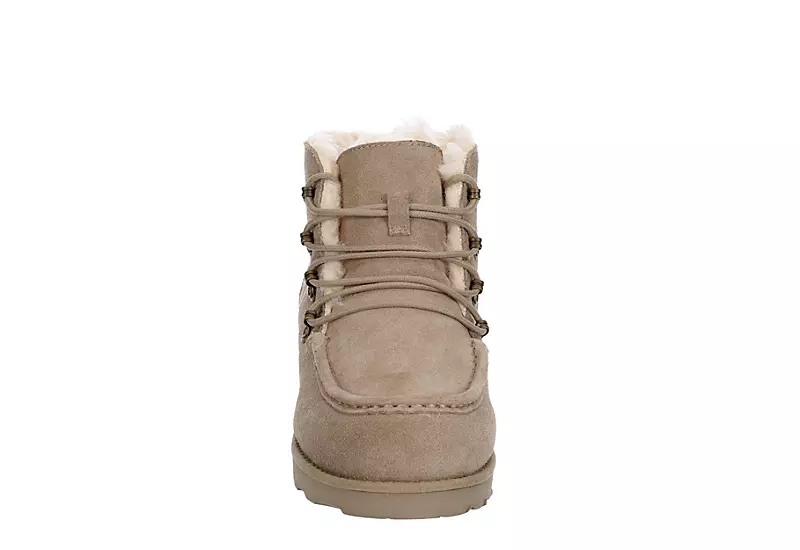 Bearpaw Womens Malinda Lace-up Boot - Stone - Image 3