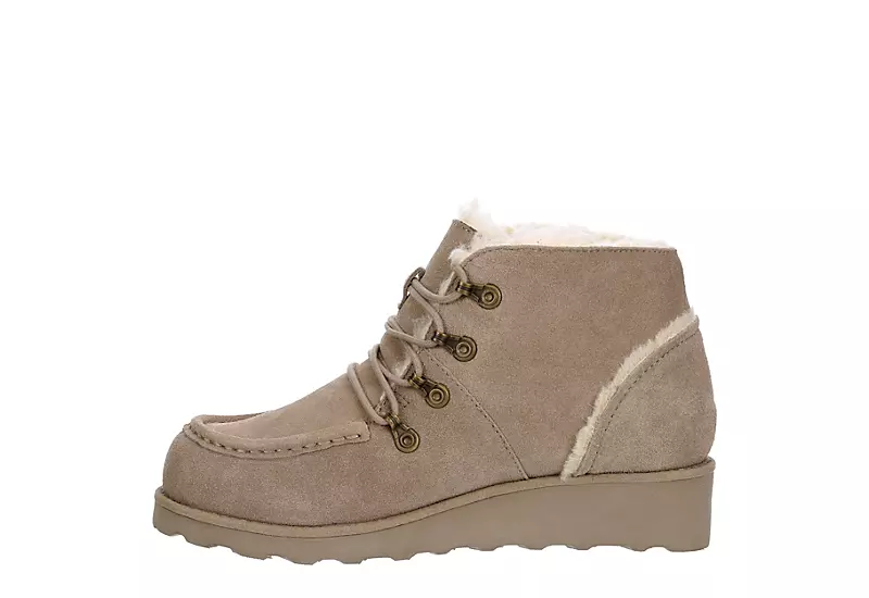 Bearpaw Womens Malinda Lace-up Boot - Stone - Image 4