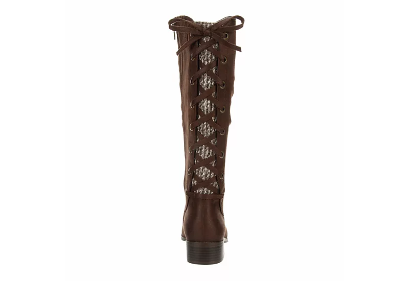 Xappeal Womens Cheyenne Wide Calf Tall Boot - Brown - Image 5