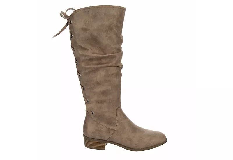 Xappeal Womens Cheyenne Tall Boot - Taupe - Image 2