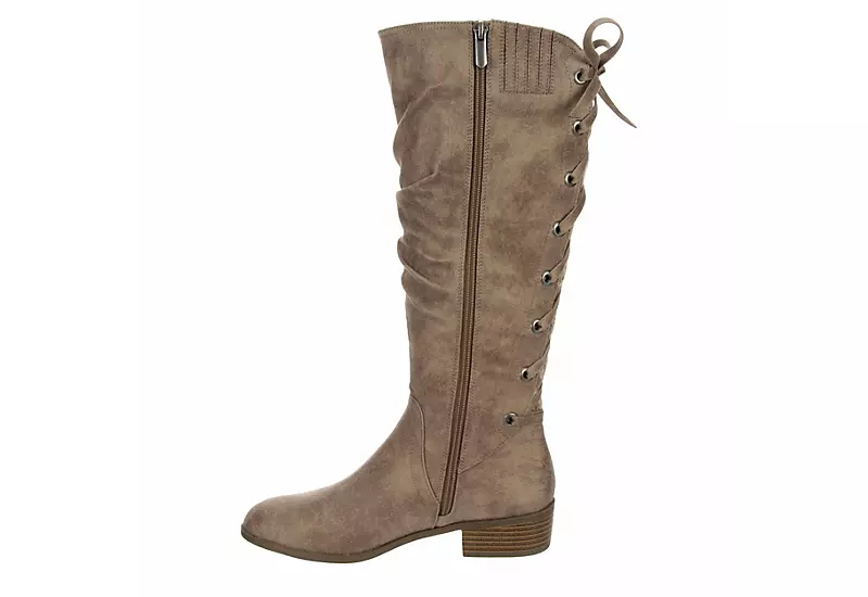 Xappeal Womens Cheyenne Tall Boot - Taupe - Image 4