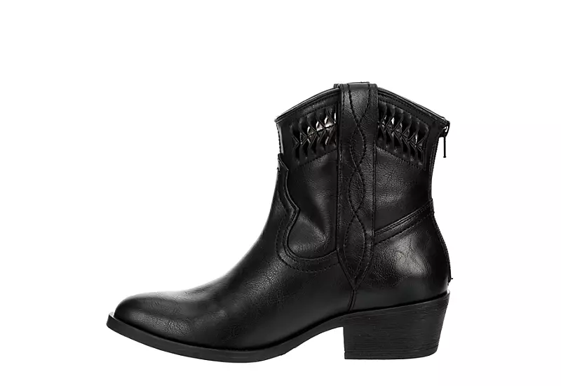 Michael By Michael Shannon Womens Daisy Western Boot - Black - Image 4