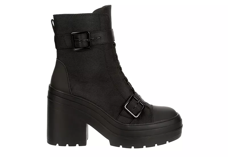 Limelight Womens Jasmyn Lace Up Boot - Black - Image 2