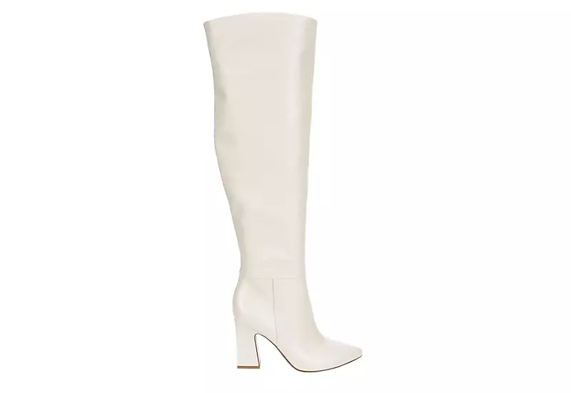 Michael By Michael Shannon Womens Camille Over The Knee Boot - Off White - Image 2