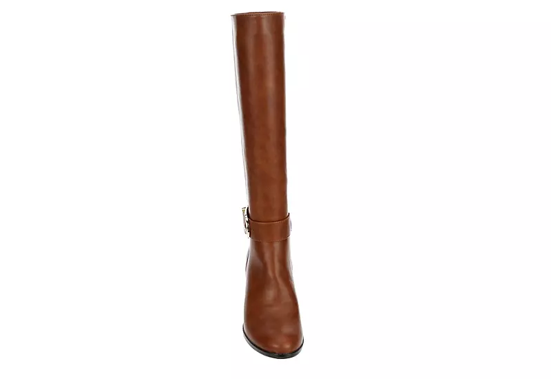 Lauren Blakwell Womens Raquel Tall Dress Boot - Cognac - Image 3