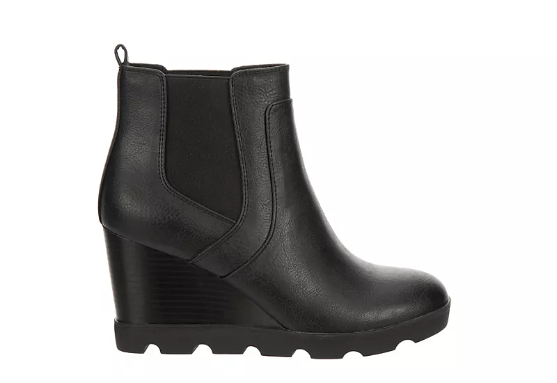 Xappeal Womens Elise Wedge Boot - Black - Image 2