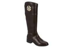 Michael By Michael Shannon Womens Brielle Tall Riding Boot - Dark Brown