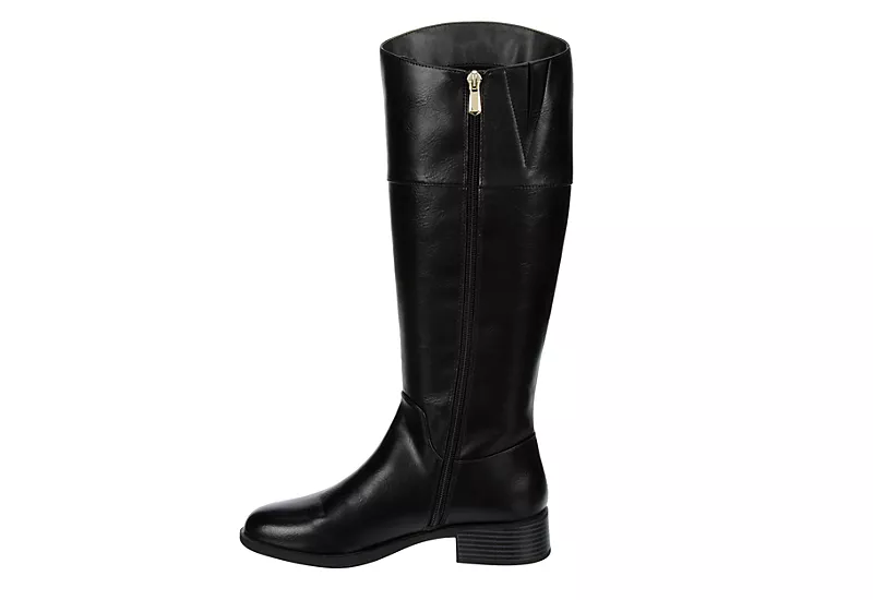 Michael By Michael Shannon Womens Brielle Tall Riding Boot - Black - Image 4