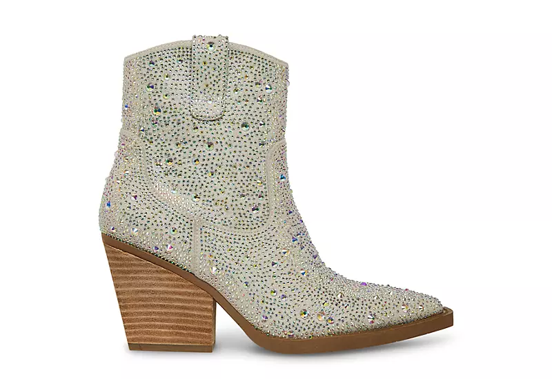 Madden Girl Womens Jolene Western Boot - White - Image 2