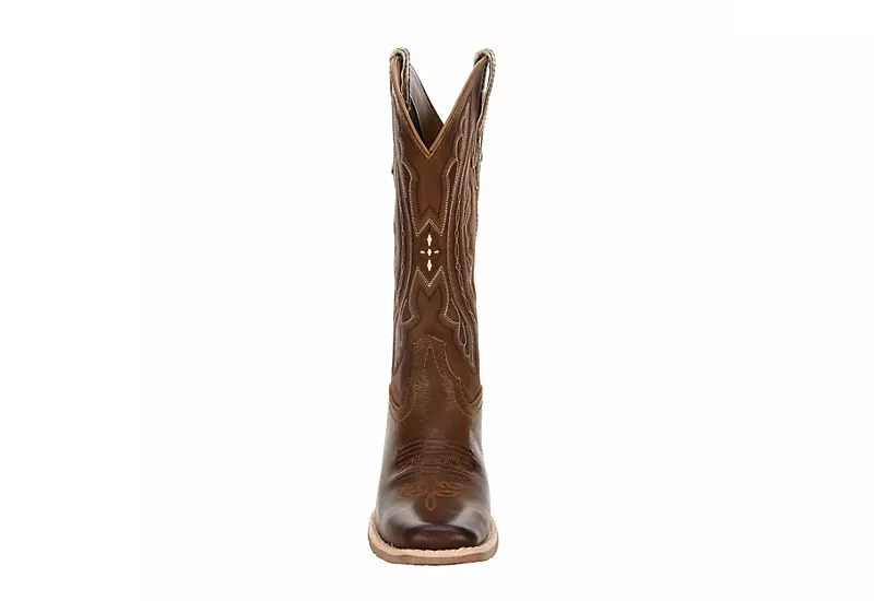 Justin Womens Rein Western Boot - Brown - Image 3
