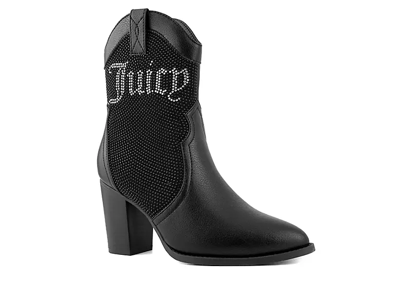 Juicy Couture Womens Tamra Western Boot - Black