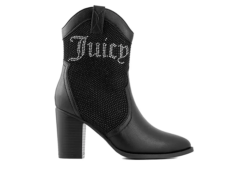 Juicy Couture Womens Tamra Western Boot - Black - Image 2