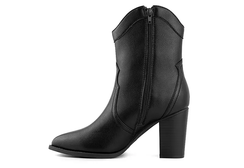 Juicy Couture Womens Tamra Western Boot - Black - Image 4