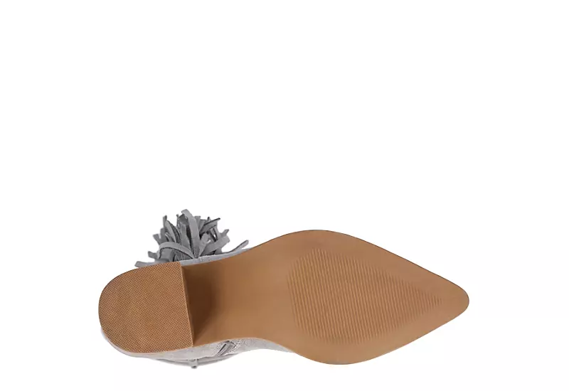 Journee Collection Womens Hartly Fringed Extra Wide Calf Dress Boot - Grey - Image 7